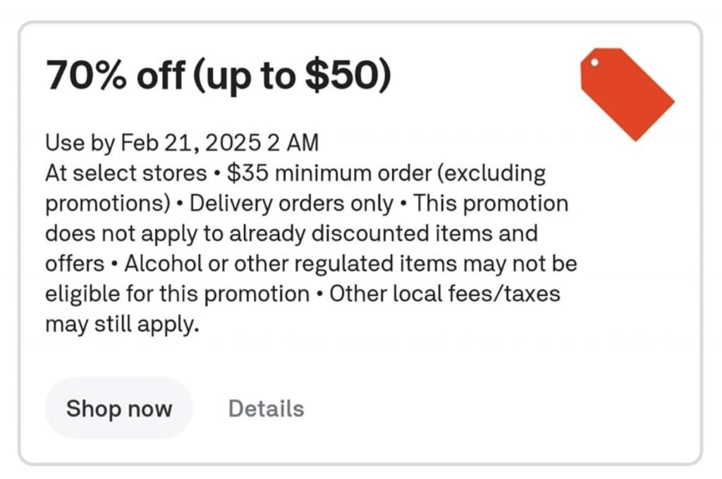 Get 70% Off 1 Postmates Order Of $35+ (Max $50 Discount) – Topsave